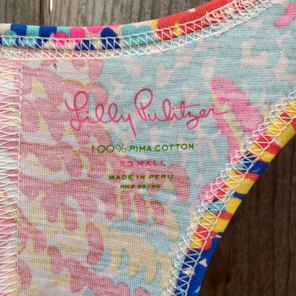 Lilly Pulitzer Dress Betty Maxi Electric Feel Sleeveless Scoop Neck Racerback XS - Picture 11 of 11